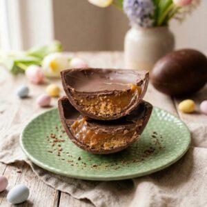 Ovo de Páscoa Artesanal no RJ | Trufado Sabor Caramelo com Amendoim